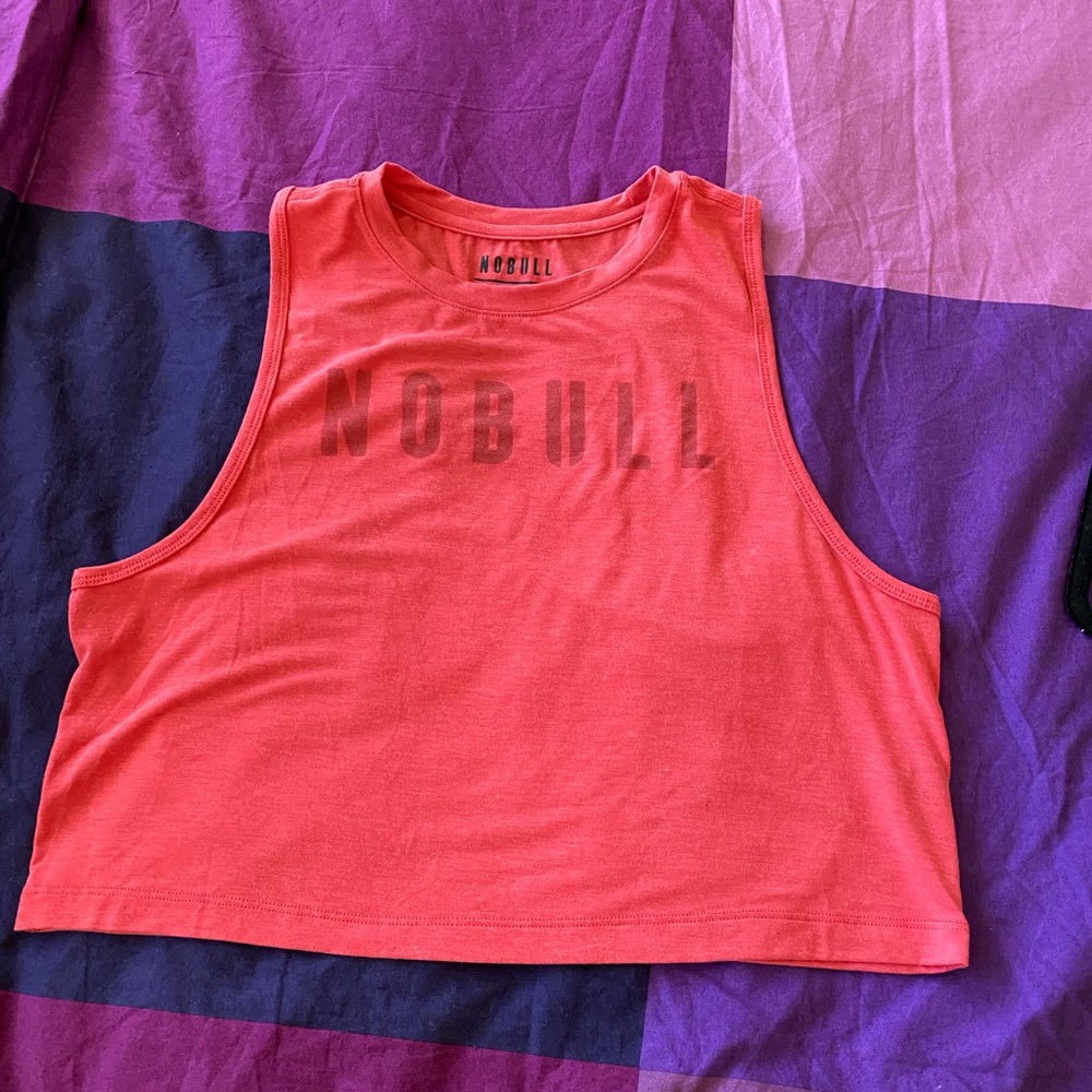 NoBull Red Alert Muscle Crop Top